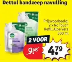 Kruidvat Dettol handzeep navulling aanbieding