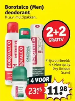 Kruidvat Borotalco men deodorant aanbieding