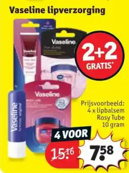 Kruidvat Vaseline lipverzorging aanbieding