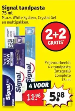 Kruidvat Signal tandpasta aanbieding
