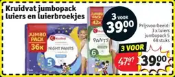Kruidvat Kruidvat jumbopack luiers en luierbroekjes aanbieding