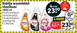 Kruidvat Robijn wasmiddel vloeibaar aanbieding