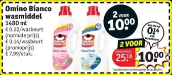 Kruidvat Omino bianco wasmiddel aanbieding