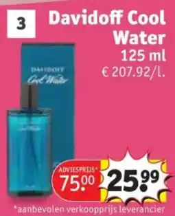Kruidvat Davidoff cool water aanbieding