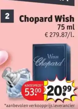 Kruidvat Chopard Wish aanbieding