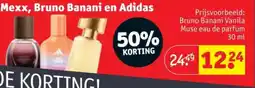 Kruidvat Mexx bruno banani en adidas aanbieding