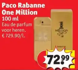 Kruidvat Paco Rabanne One Million aanbieding