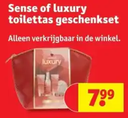 Kruidvat Sense of luxury toilettas geschenkset aanbieding