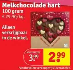 Kruidvat Melkchocolade hart aanbieding