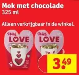 Kruidvat Mok met chocolade aanbieding