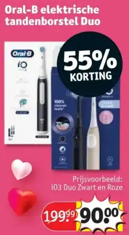 Kruidvat Oral-B elektrische tandenborstel Duo aanbieding