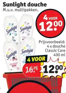 Kruidvat Sunlight Douche aanbieding