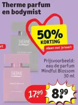 Kruidvat Therme parfum en bodymist aanbieding