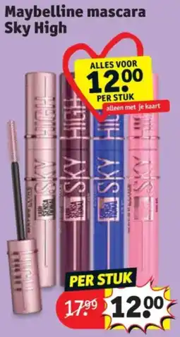 Kruidvat Maybelline mascara Sky High aanbieding