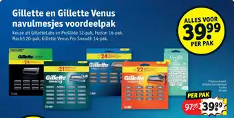 Gillette en Gillette Venus navulmesjes voordeelpak