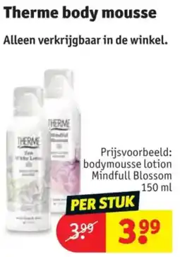 Kruidvat Therme body mousse aanbieding