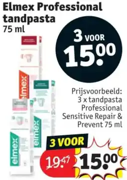 Kruidvat Elmex Professional tandpasta aanbieding