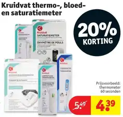 Kruidvat Kruidvat thermo, bloed en saturatiemeteTHER aanbieding