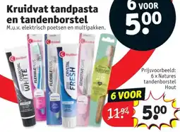 Kruidvat Kruidvat tandpasta en tandenborstel aanbieding