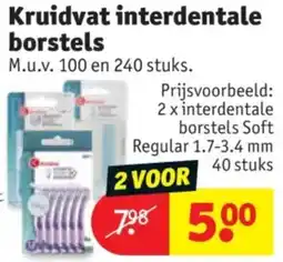 Kruidvat Kruidvat Interdentale Borstels aanbieding