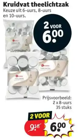 Kruidvat Kruidvat theelichtzak aanbieding