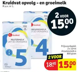 Kruidvat Kruidvat opvolg en groeimelk aanbieding