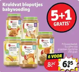 Kruidvat Kruidvat biopotjes babyvoeding aanbieding