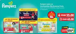 Kruidvat Pampers luiers en luierbroekjes Big Economy Packs aanbieding