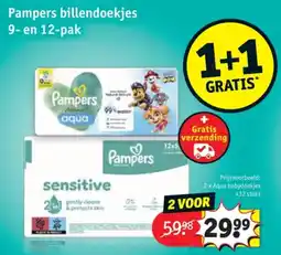 Kruidvat Pampers billendoekjes aanbieding