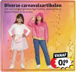 Kruidvat Diverse carnavalsartikelen aanbieding