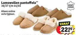Kruidvat Lamswollen pantoffels aanbieding