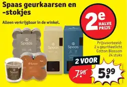 Kruidvat Spaas geurkaarsen en stokjes aanbieding
