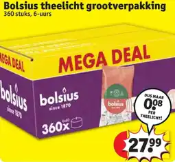Kruidvat Bolsius theelicht grootverpakking aanbieding