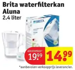 Kruidvat Brita waterfilterkan Aluna aanbieding