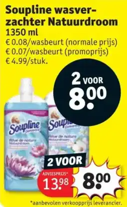 Kruidvat Soupline wasverzachter Natuurdroom aanbieding