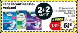Kruidvat Tena incontinentieverband aanbieding
