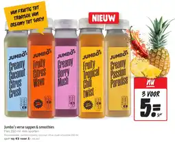 Jumbo Jumbo's verse sappen & smoothies aanbieding
