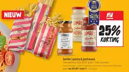 Jumbo Jumbo's pasta & pastasaus aanbieding