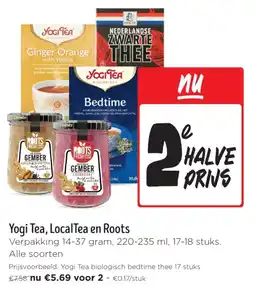 Jumbo Yogi Tea, LocalTea en Roots aanbieding