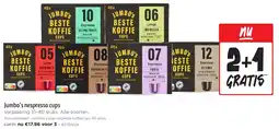 Jumbo Jumbo's nespresso cups aanbieding