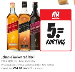 Jumbo Johnnie Walker Red Label aanbieding