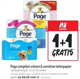 Jumbo Page compleet schoon & sensitive toiletpapier aanbieding