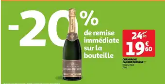 Auchan Champagne Canard Duchêne Réserve Brut 75cl aanbieding