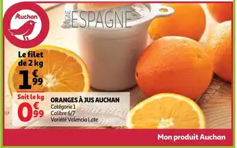 Auchan Oranges À Jus Auchan aanbieding