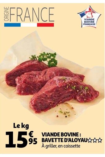 Auchan Viande Bovine Bavette D'Aloyau aanbieding
