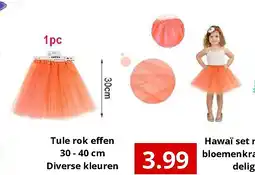 NH Market Tule rok effen 30 - 40 cm Diverse kleuren aanbieding