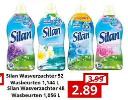 NH Market Silan Wasverzachter 52 Wasbeurten 1,144 L Silan Wasverzachter 48 Wasbeurten 1,056 L aanbieding