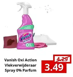 NH Market Vanish Oxi Action Vlekverwijderaar Spray 0% Parfum aanbieding