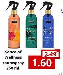 NH Market Sence of Wellness roomspray 250 ml aanbieding