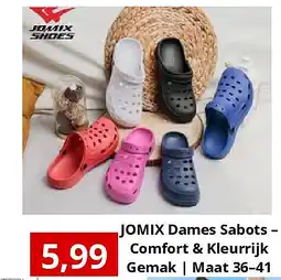 NH Market JOMIX Dames Sabots – Comfort & Kleurrijk Gemak | Maat 36–41 aanbieding